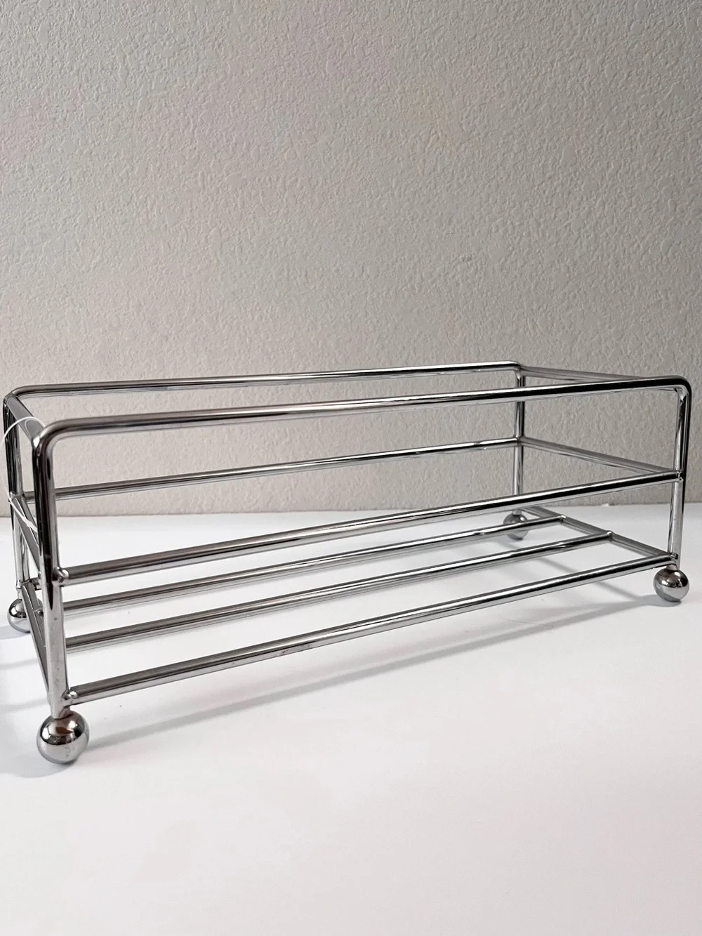 Chrome Metal storage bin